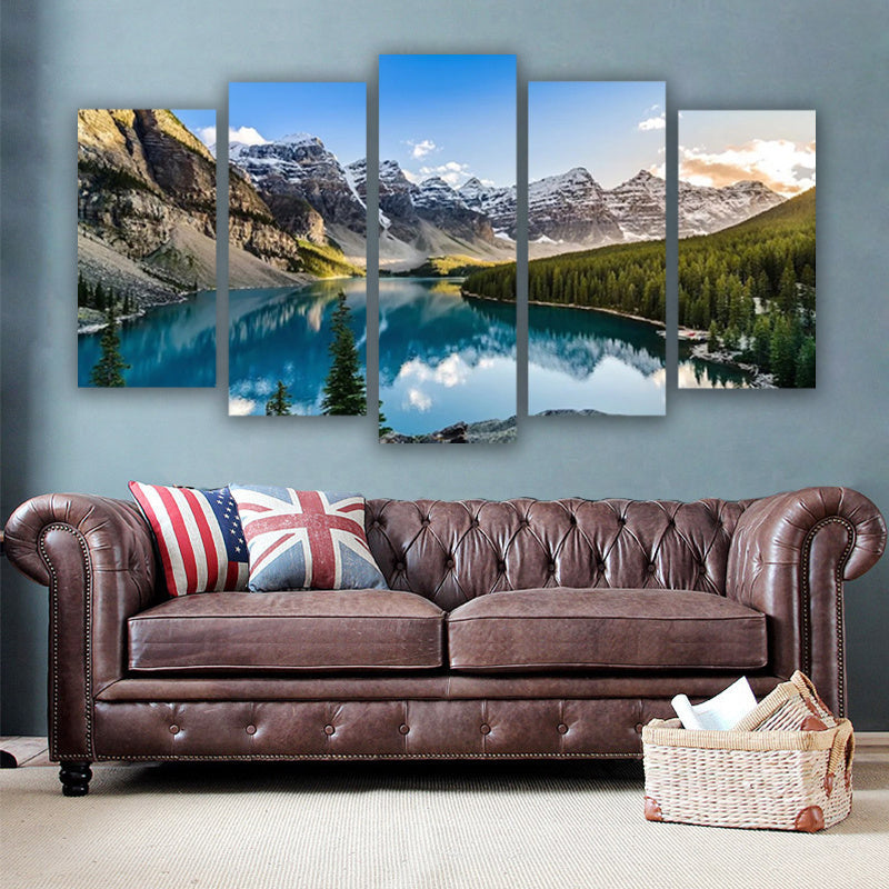 Moraine Lake 5-Piece Canvas Art